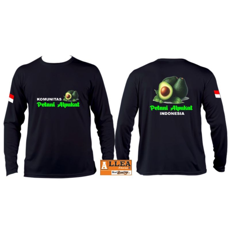 BAJU/KAOS KOMUNITAS PETANI ALPUKAT INDONESIA,LENGAN PANJANG DAN PENDEK,BAHAN TEBAL KUALITAS DISTRO