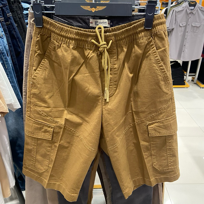 EMBA CLASIC celana pendek pria cargo bahan dingin super nyaman S-XXL