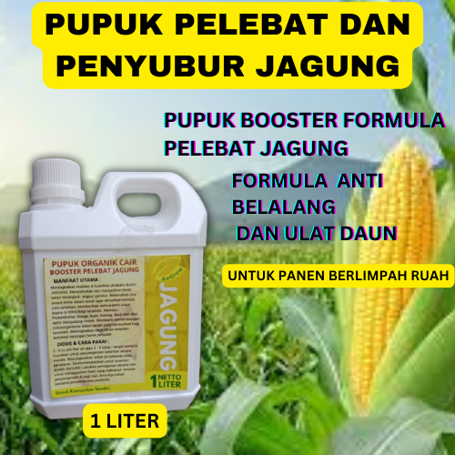 Pupuk Pelebat Jagung/Pupuk Organik Jagung/Pupuk Booster Jagung/Pupuk Jagung Cair 1 liter /Pupuk Cair