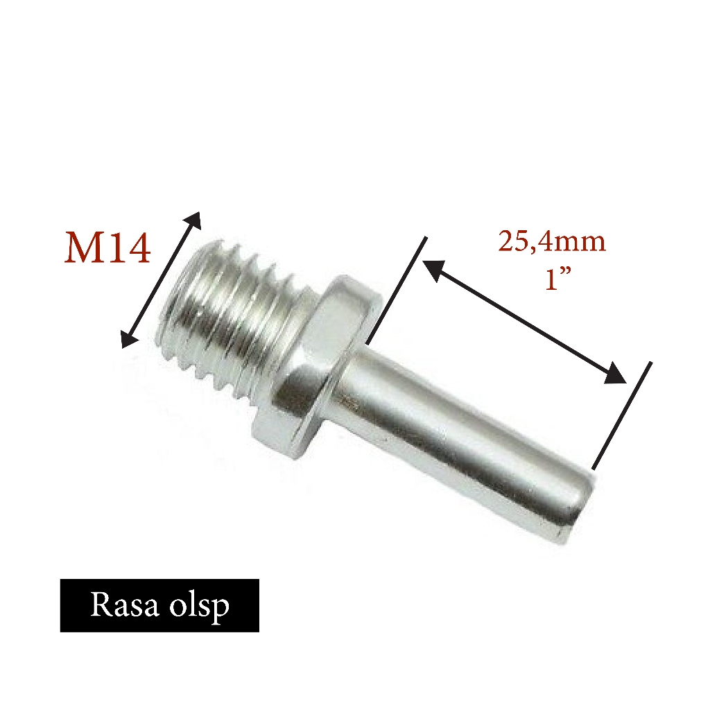 baut konektor adapter adaptor bor poles  M14