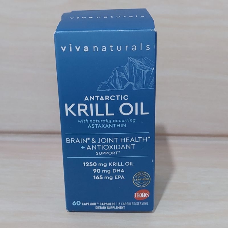 VIVA NATURALS Antartic Krill Oil 1250mg , 60 caps
