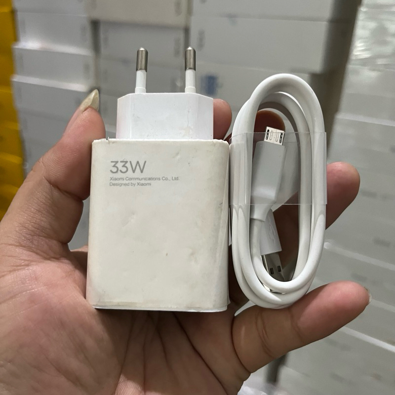 Charger xiaomi 33w kabel Micro usb Ori copotan