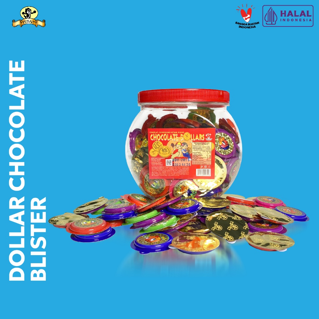 

Pusan Chocolate Dollar Blister Coklat Koin