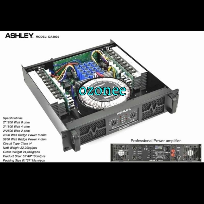 Power Amplifier Ashley  DA 3000 / DA3000 / DA-3000 Original
