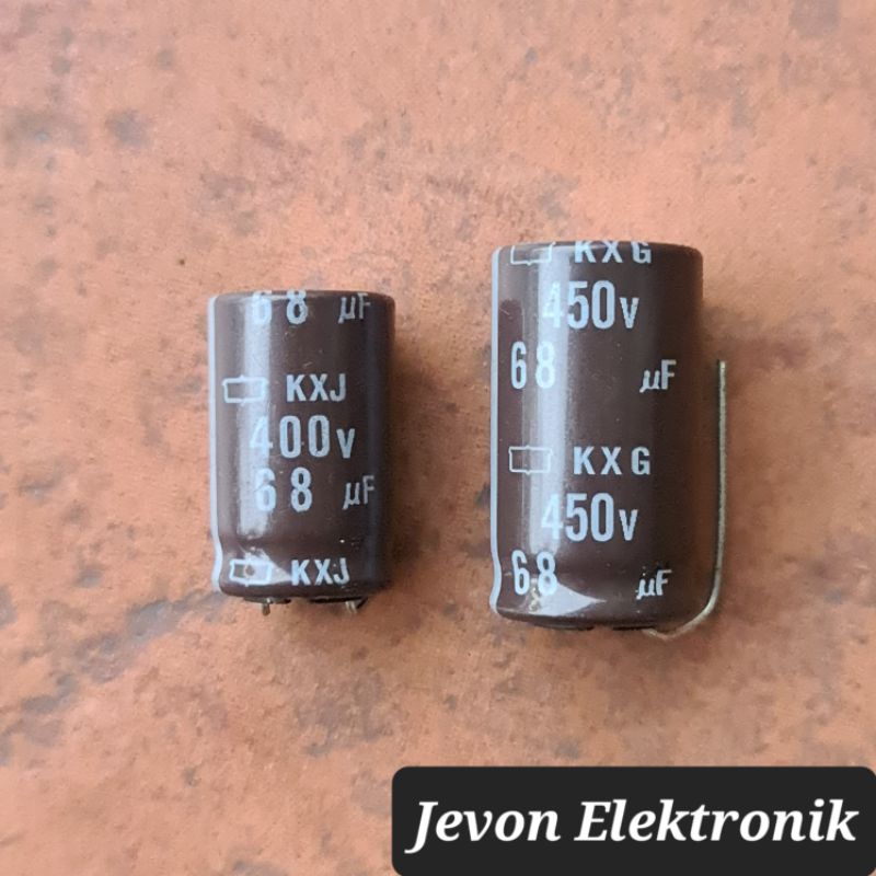 Capasitor Elco 68 uf 400 450 v volt kapasitor elko 68uf 400v 450v