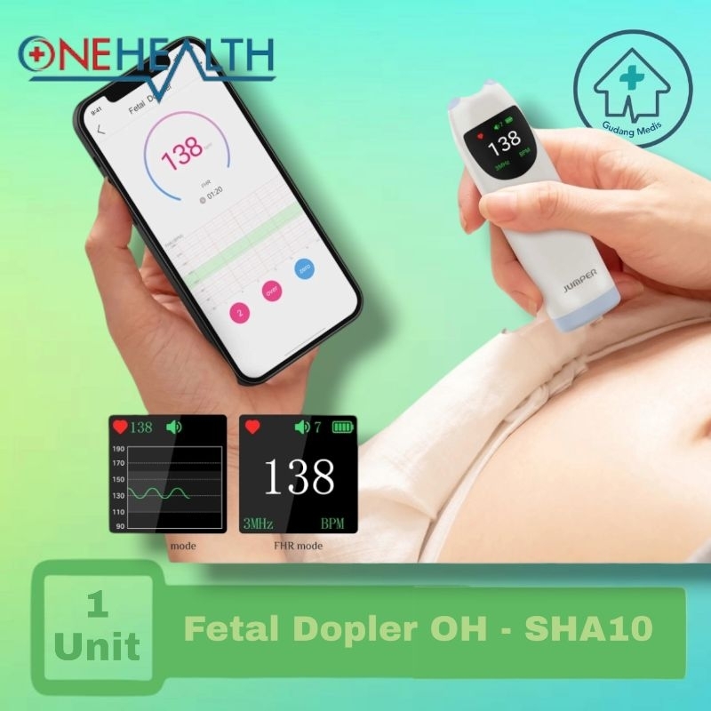 Doppler OneHealt SHA10  Fetal Dopler OneHealt  Dopler Portable   Dopler Saku