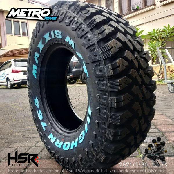 ban mobil import offroad ring 15 33x12.50 6PR merk maxxis MT764 ukuran 33x12.5 R15 ban mobil hardtop