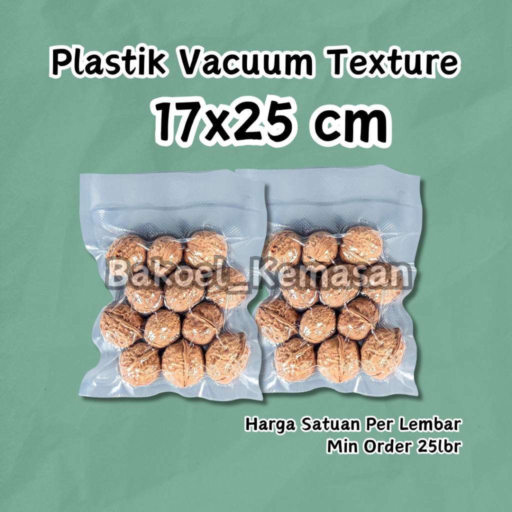 Plastic Vacum Emboss 17x25 Vakum Embos Plastik Makanan Frozen