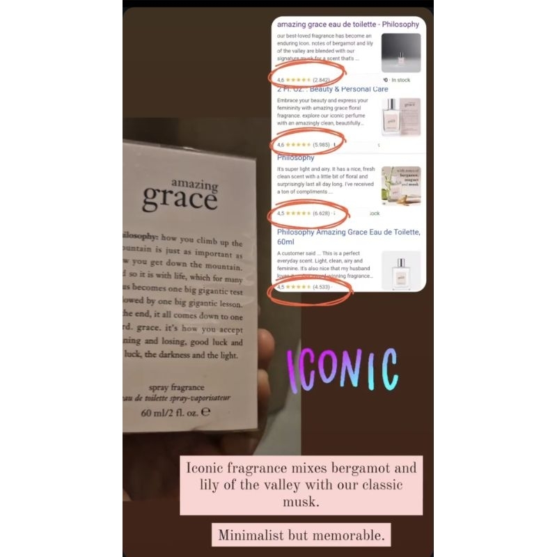 Perfume / Parfum Philosopy Amazing Grace