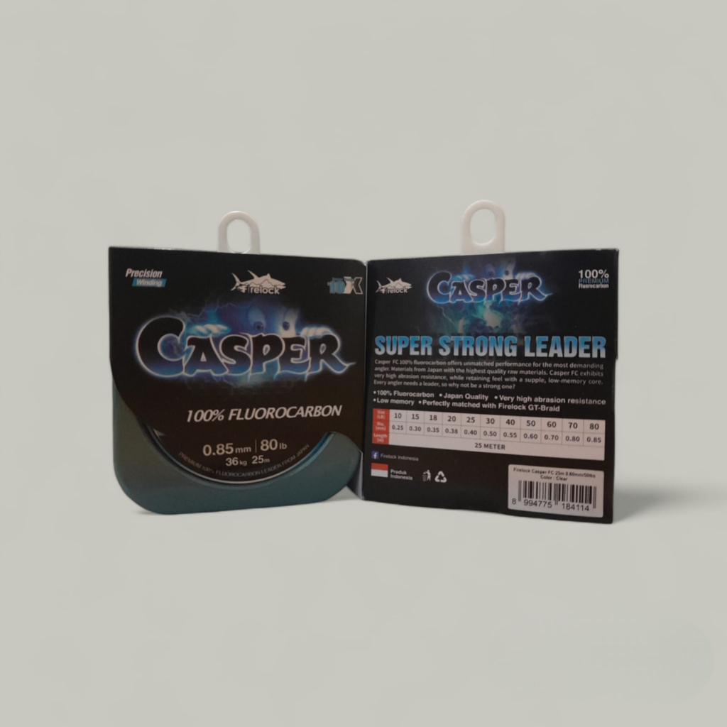 Leader Pancing Casper 100% Premium Fluorocarbon Firelock Secret Angler Absorption 10lb 15lb 18lb 20l