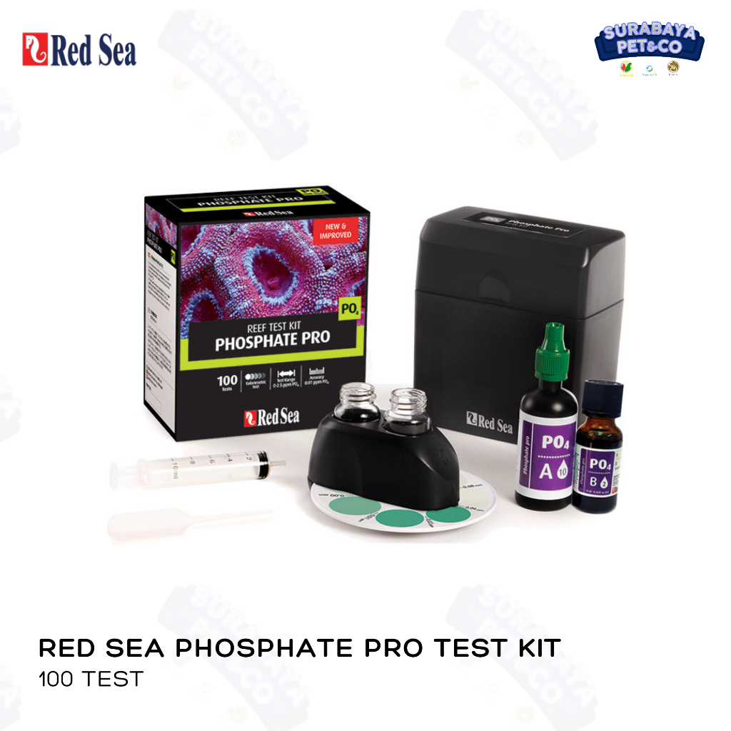 Red Sea Phosphate Pro Test Kit - Reef Test Kit PO4 - 100 Test Kit