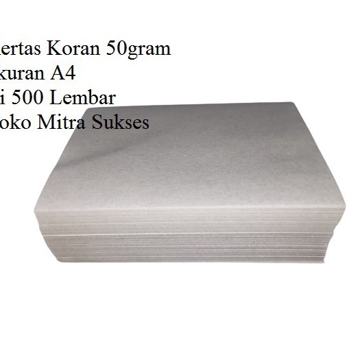 

KODE W7LT9 5 Lembar Kertas Koran A4 5gram
