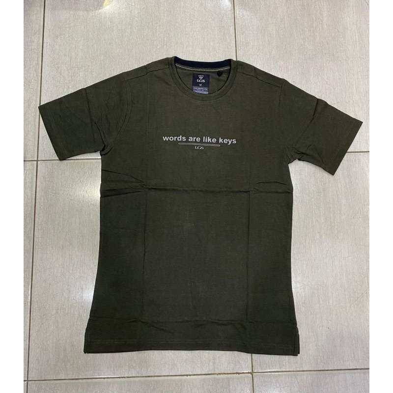 READY KAOS TANGAN PENDEK COWOK MERK LGS UK M-XL