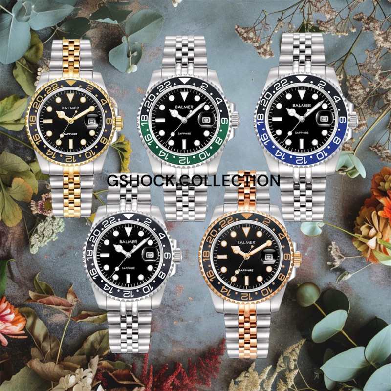 Balmer B-8133M Jam Tangan Pria Analog Kaca Sapphire Original