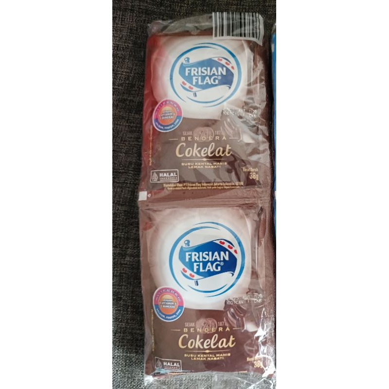 

frisian flag susu kental manis sachet 6*40gr cokelat