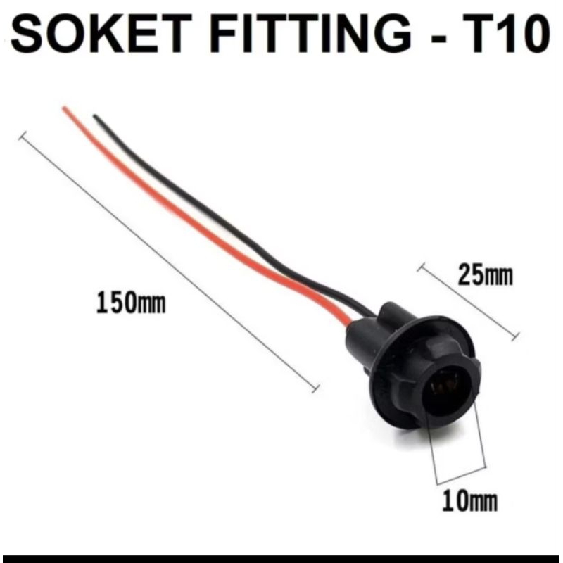 SOKET T10 LAMPU SEN LAMPU SENJA SOKET TANCAP FITTING LAMPU LED SENJA