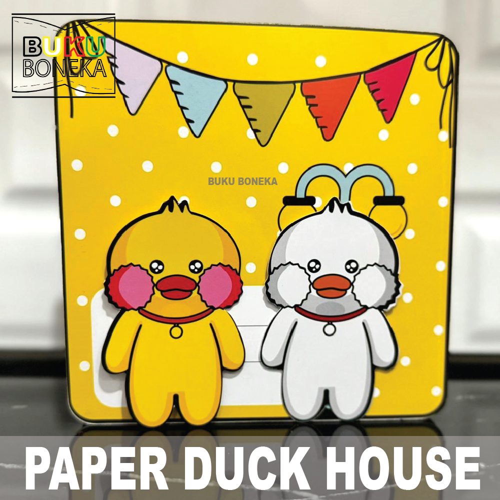 Terbaru Buku Boneka Paper Duck House Bebek Viral Mainan Kertas Edukatif Anak Quiet Book Paper Doll