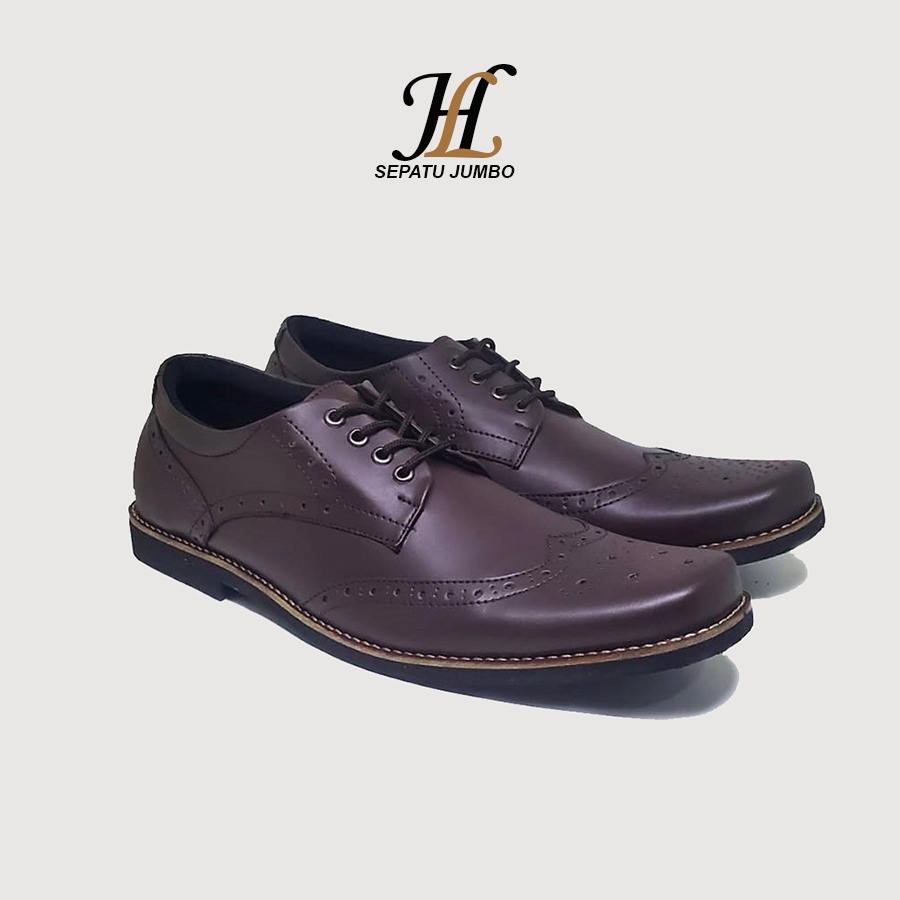 Sepatu kulit asli Big Size 39-48 | Sepatu oxford shoes formal - Fantofel ukuran kaki sepatu Jumbo