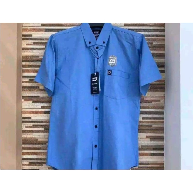 Kemeja pendek polos Hem pendek cowok pria dewasa remaja original