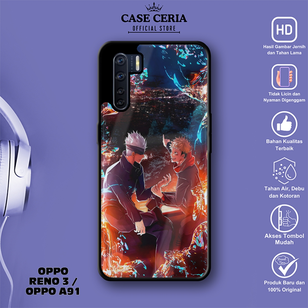 Case Oppo A91 / Oppo Reno 3 - Casing Oppo A91 / Oppo Reno 3 Anime Gojo - Silikon Case – Kesing HP