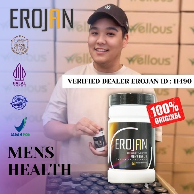 Erojan Welleous Original Suplemen Multivitamin Fitnes Testoteron Booster Menambah Stamina Pria Testo