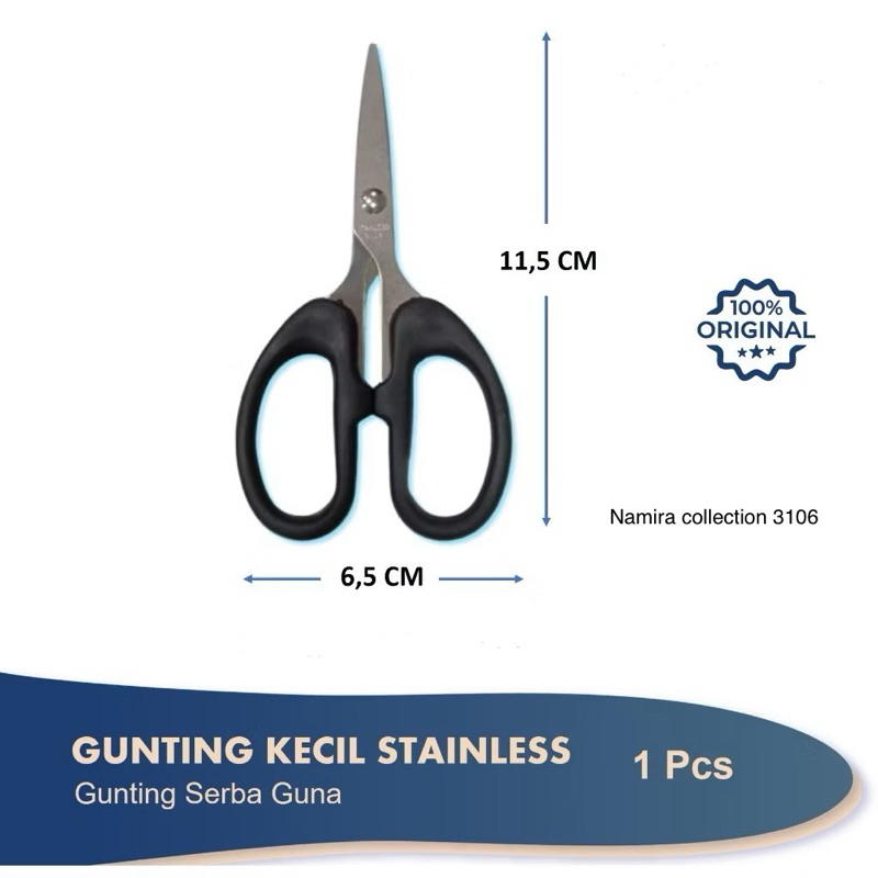 

Gunting Kecil Scissor Stainless Tebal Tajam 12 cm