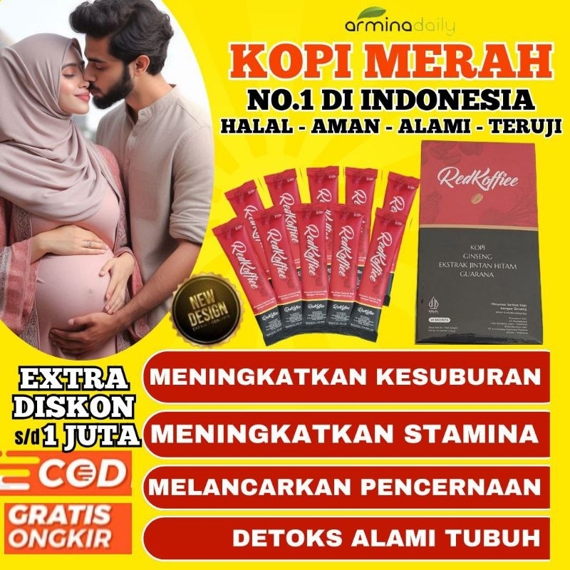 

1 Sachet Red Koffiee / Kopi Merah Armina Daily [ Kesehatan - Stamina - Promil ]