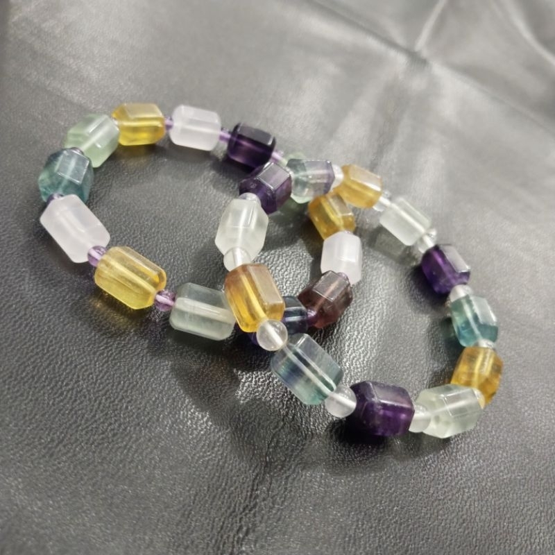 Gelang Batu Fluorite Natural