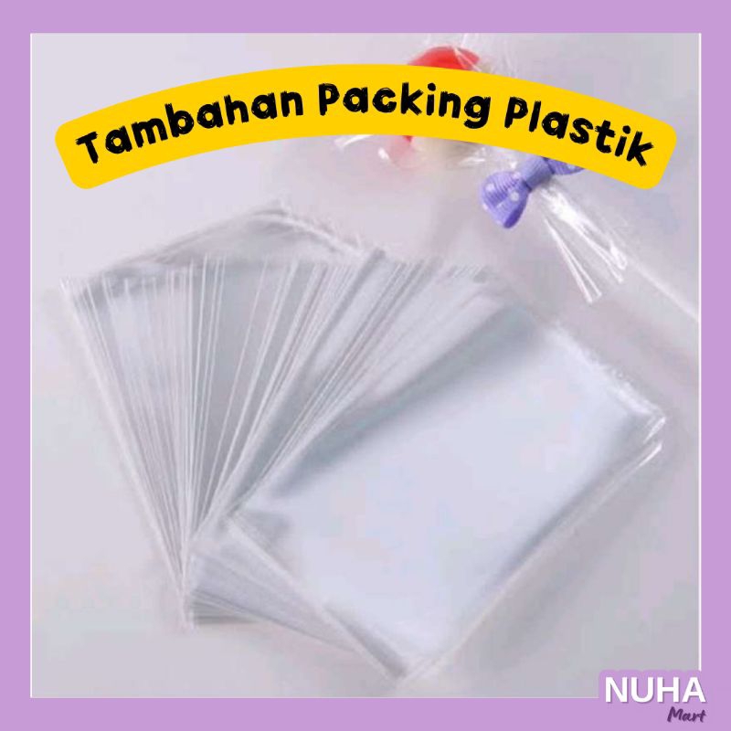 

Tambahan Packing Plastik Souvenir Celengan Custom