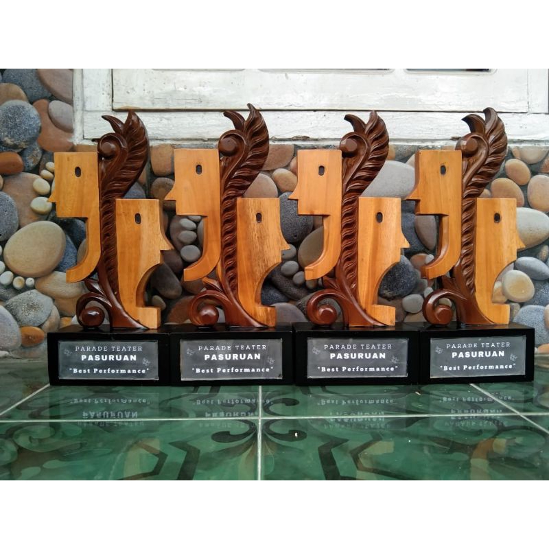 piala ukir kayu custom