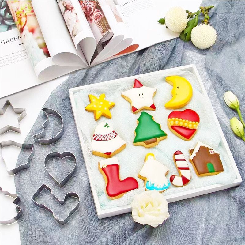 CETAKAN COOKIES NATAL STAINLESS / COOKIES CUTTER TREE CHRISTMAS LUCU