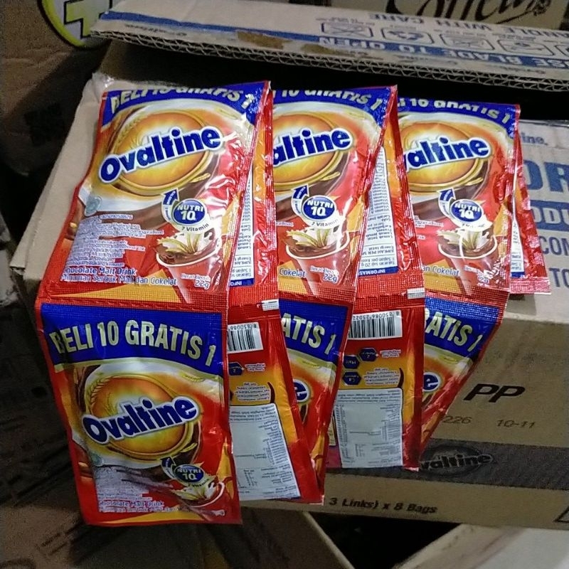 

OVALTINE 10+1 SACHET ,PER RENTENG