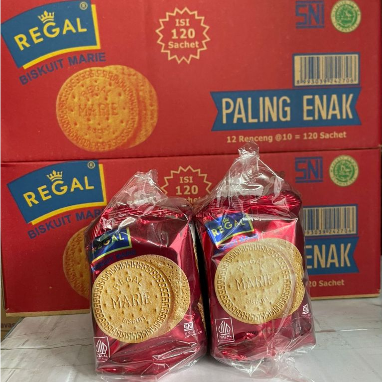 

BISCUIT MARIE REGALSATU RENCENG ISI 10 PCS