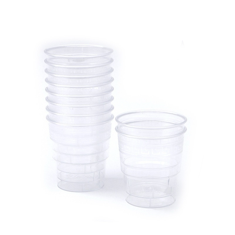 asad Gelas Plastik Motif Bening Transparant Unik Seperti Kaca untuk Minuman Jus Dessert cup