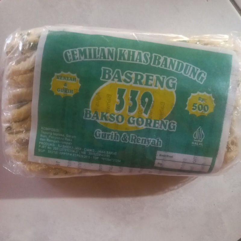 

Basreng Ikan Ory daun jeruk 1 Pak isi 20 bungkus