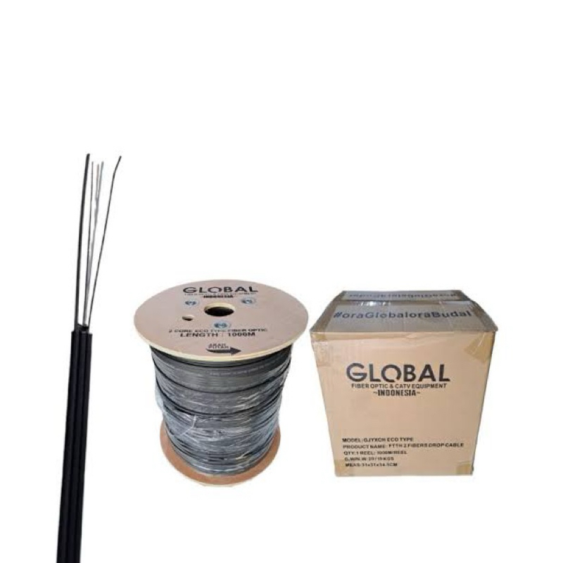 Global Fiber Optic & Catv Equipment Kabel Drop Cable 2 Core