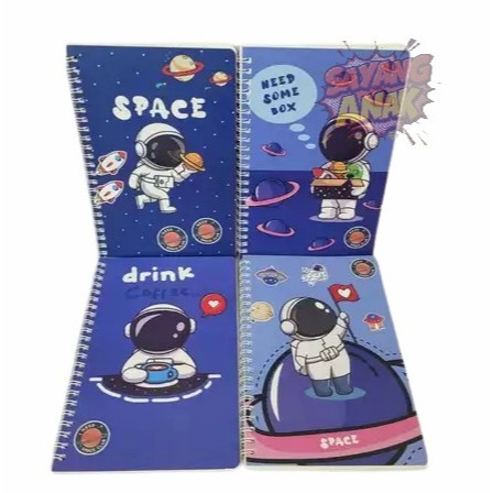 

Buku Ring Note Besar Ukuran A5 – Motif Cantik dan Lucu