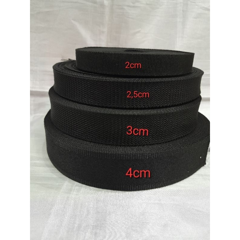 Tali webbing slinv stranp/Tali tas lebar 4 cm.tebal 1mm