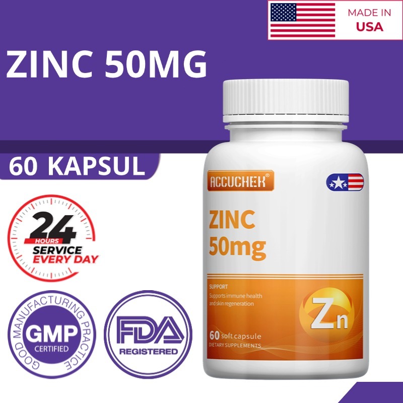 Zinc 50mg, meningkatkan kesehatan rambut, mencegah kerontokan rambut, mendukung pertumbuhan rambut s