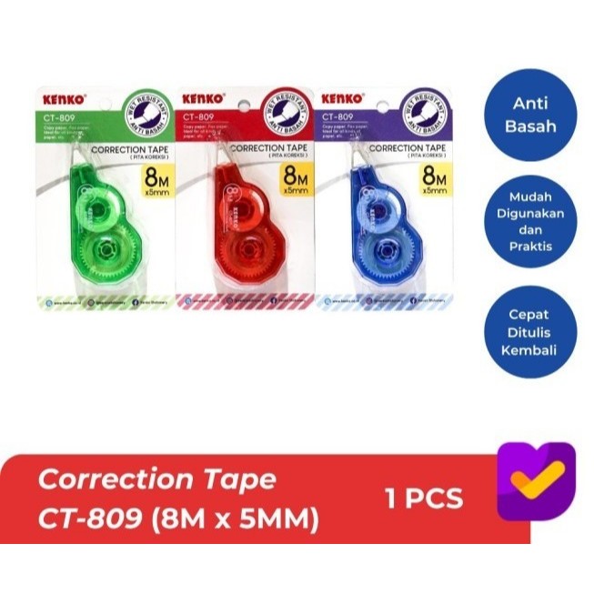 

Kenko Correction Tape / Pita Koreksi CT 809 8m X 5mm