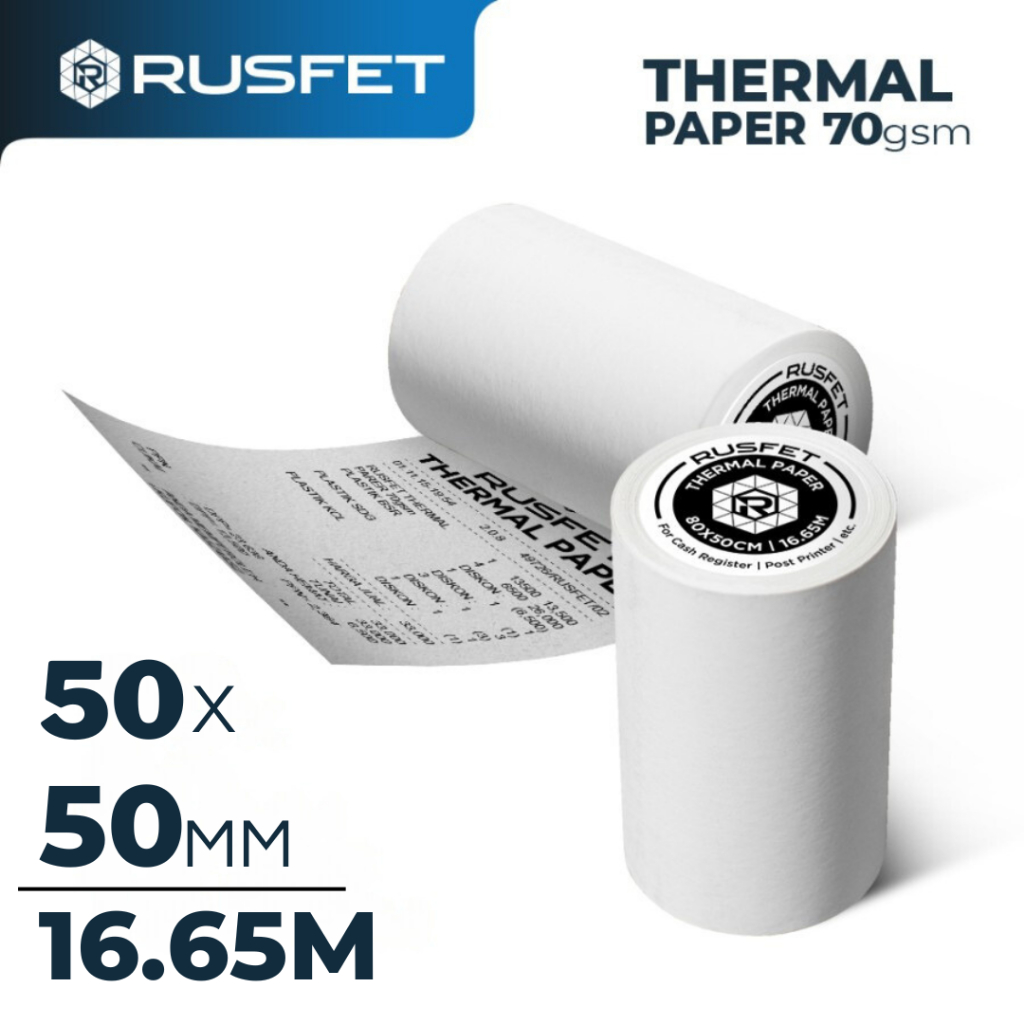 

Kertas Thermal Struk Kasir 50x50 Thermal Paper Roll Satuan