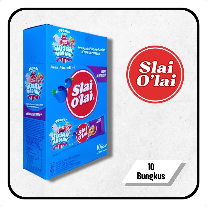 

Slai Olai Biskuit Selai Blueberry 10 x 32gr