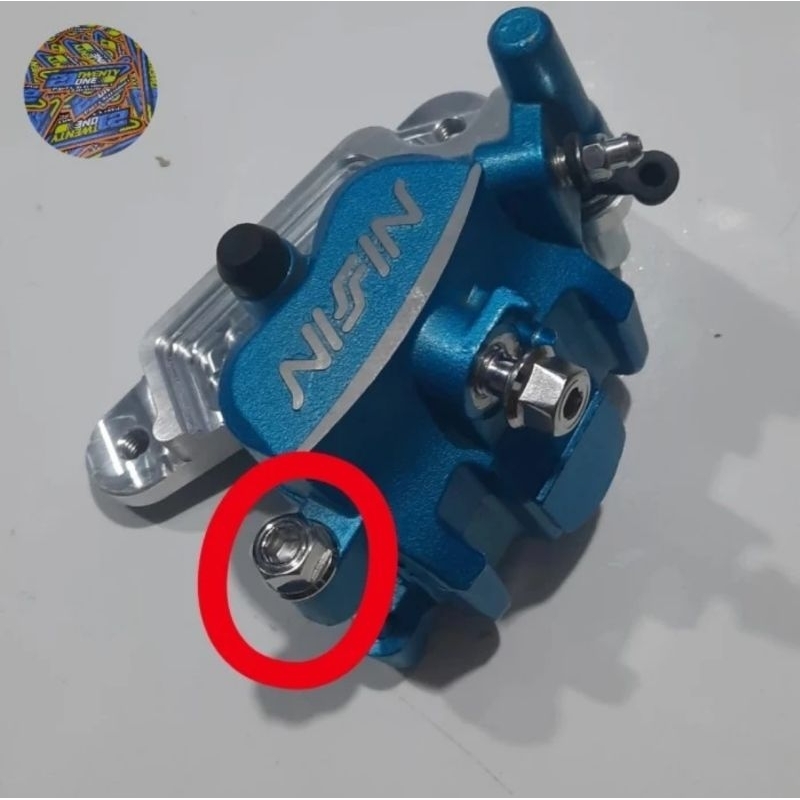 baut stainless pantek tojosan kampas kaliper depan nissin /kaliper standar honda beat vario scoopy c