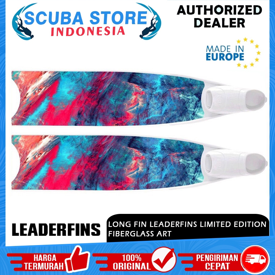 Long Fin Leaderfins Pure Carbon Fiberglass Limited Edition Art Fins Freediving Spearfishing Apnea