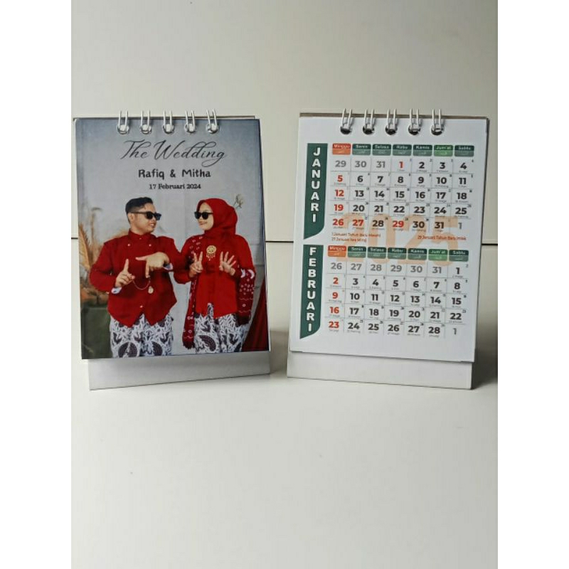

KALENDER MEJA TAHUN [ 2025/2026 ] SOUVENIR PERNIKAHAN/KALENDER MINI/KALENDER MEJA