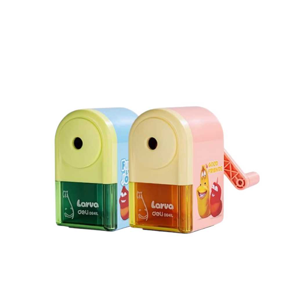 

DELI - E0641L Larva School Rotary Pencil Sharpener / Rautan Putar Pensil Auto-Feed dengan Pisau Tajam