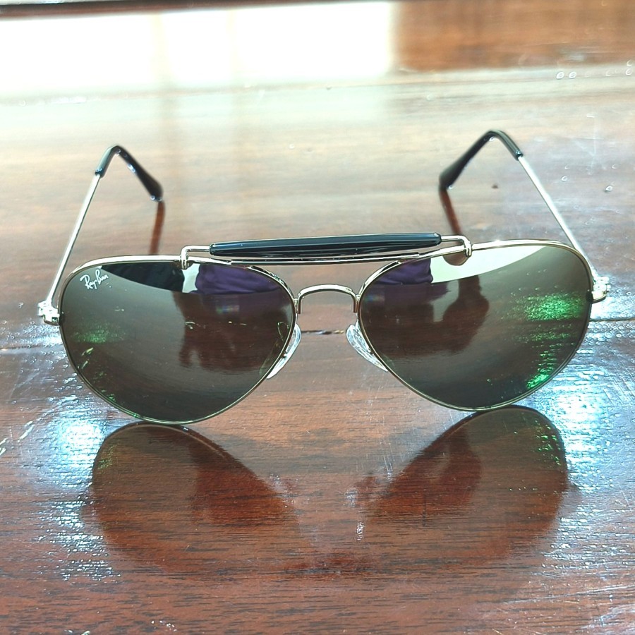 Kacamata Rayban RB3029 ODM II Large Metal Aviator Lensa Silver Mirror