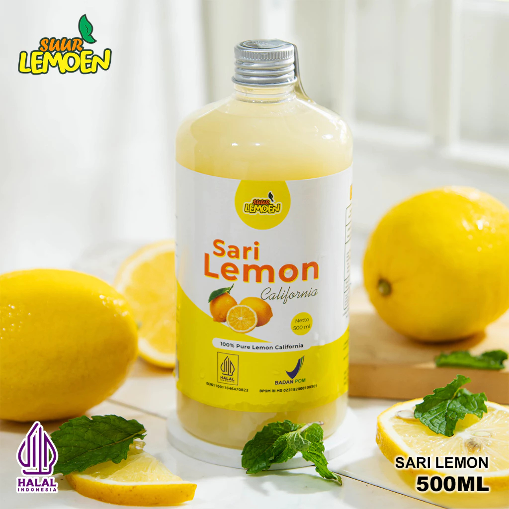 

Sari Lemon / Air Lemon Murni / Minuman Diet 250ml - 500ml | Lemon California - SUUR LEMOEN HGBEKASII