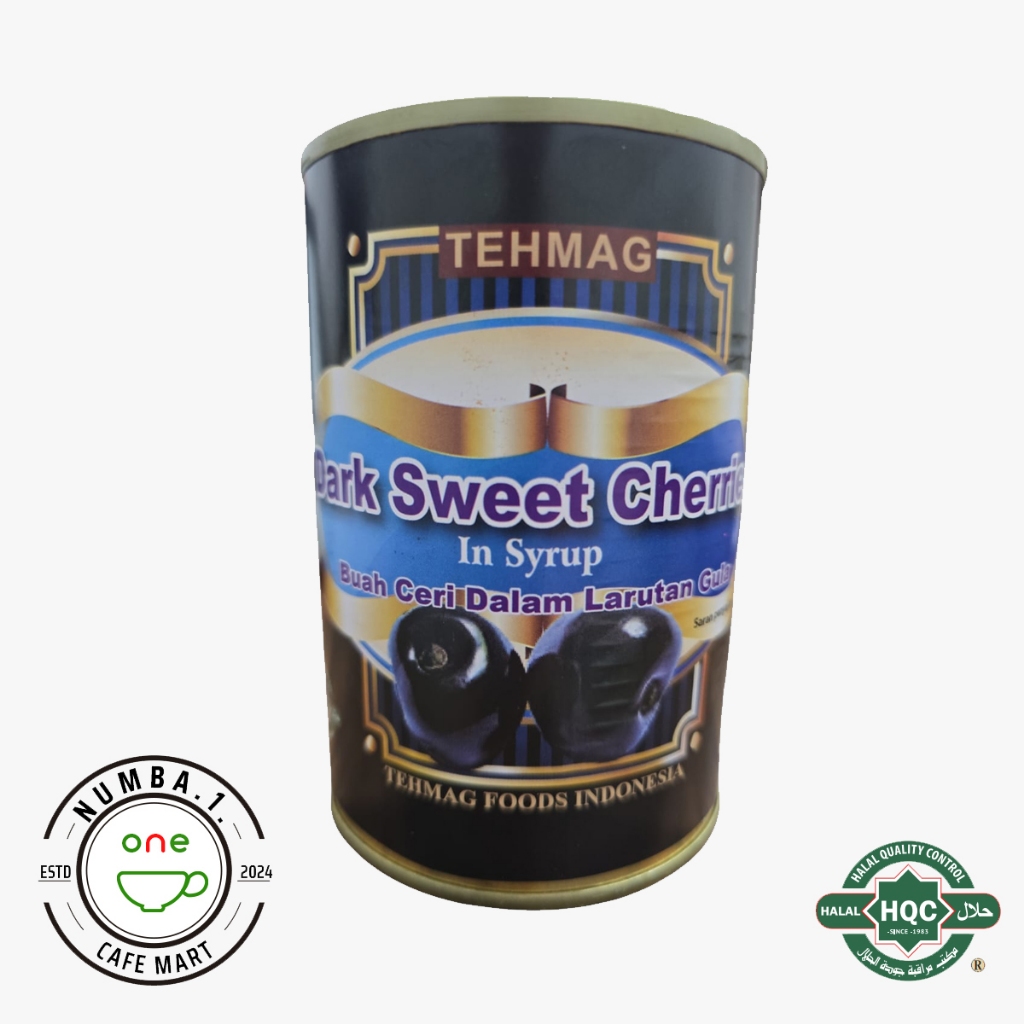 

425gr Tehmag Dark Sweet Cherries in syrup (buah ceri dalam larutan gula)