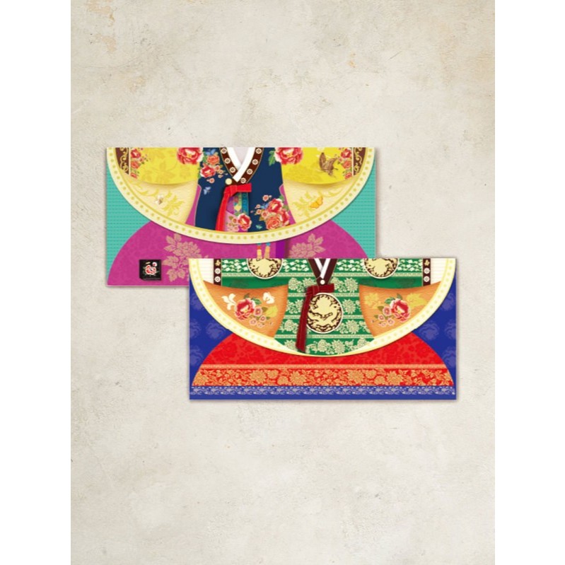 

Daiso Amplop Motif Hanbok Tradisional Korea (2pcs/pack)